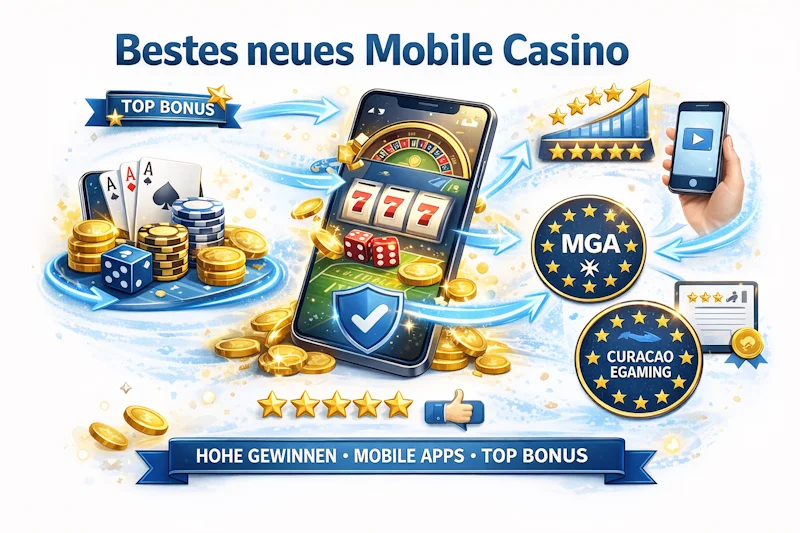 Bestes neues Mobile Casino – Browser, Kasse und Support