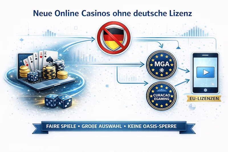 Neue Online Casinos ohne deutsche Lizenz – Chancen und rechtliche Risiken